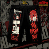 HOUSE OF 1000 CORSPES "RUN RABBIT RUN" MESH SHORTS