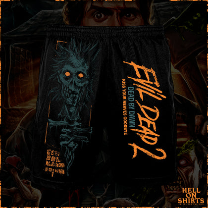 EVIL DEAD 2 "KISS GOODBYE" MESH SHORTS PRE ORDER