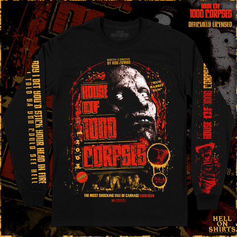 HOUSE OF 1000 CORSPES "LIFE AND DEATH" LONG SLEEVE T-SHIRT PRE ORDER