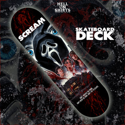 SCARY MOVIE "TRY TO ESCAPE" 8" SKATE DECK