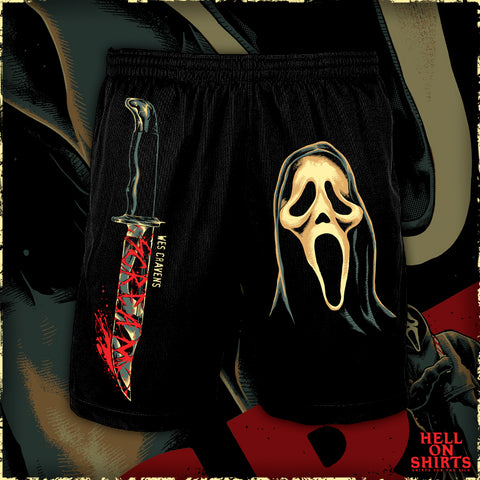 SCARY MOVIE "WHATS YOUR FAVOURITE" MESH SHORTS PRE ORDER