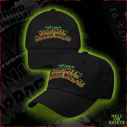 "HORROR NIGHTS" DAD CAP WASHED BLACK PRE ORDER