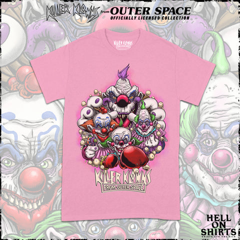 KILLER KLOWNS FROM OUTER SPACE "BOZOS PINK" SHORT SLEEVE T-SHIRT