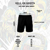 TRICK R TREAT "FOLLOW THE RULES" MESH SHORTS