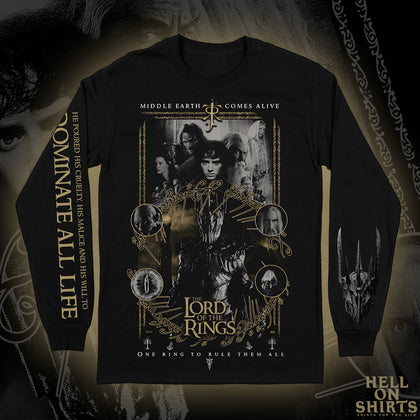 "MIDDLE EARTH" LONG SLEEVE T-SHIRT